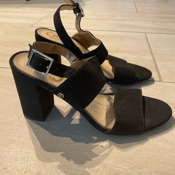 Sam Edelman Circus Olivia faux suede black block heels - Picture 4 of 7